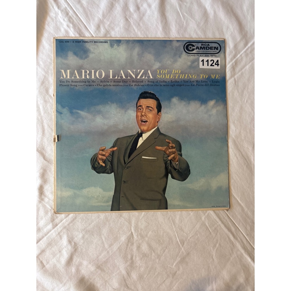 RCA Camden Vinyl Record Mario Lanza You Do Something To Me CAL-450 Good 12" LP